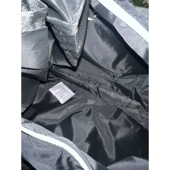 New Zyia Active Black Duffel Gym Bag With Adjustable Strap & Multiple Compartmen - Picture 11 of 11